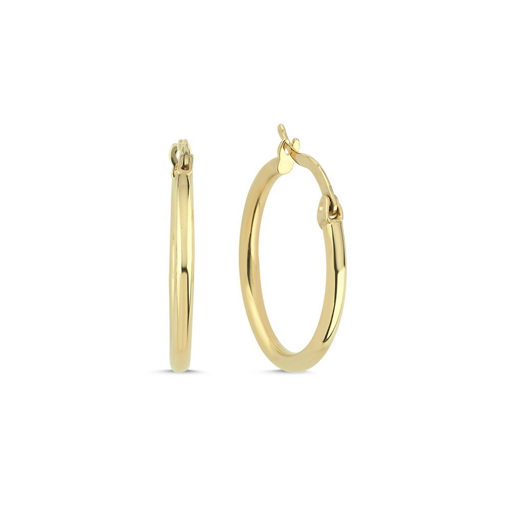 Sade Halka Orta Boy Küpe(2*2 Cm 0,2 Mm)