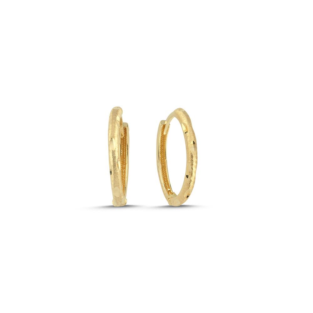 Sade Kalemli Halka Küpe