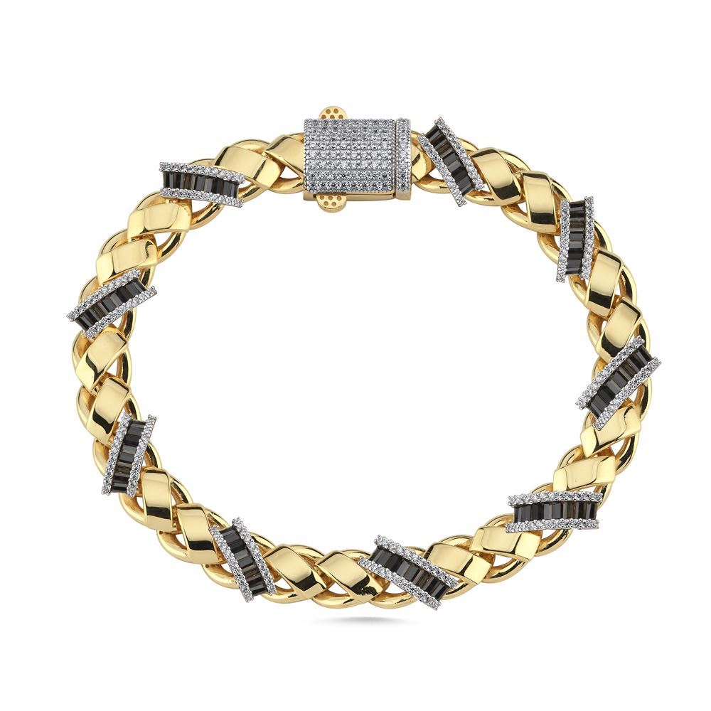 Siyah Taşlı Modern Gurmet Bileklik