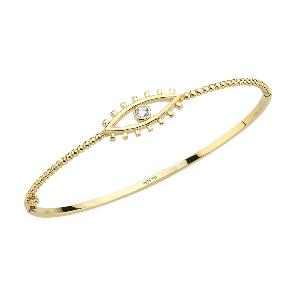 Göz Tasarım Taşlı Kelepçe