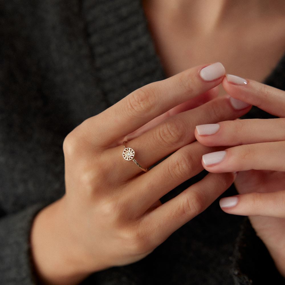 Çark Taşlı Yüzük