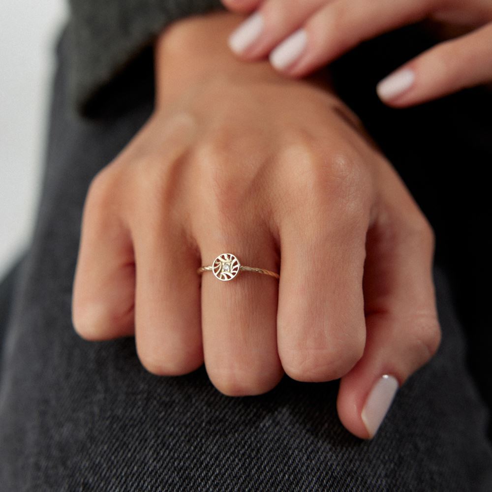 Çark Taşlı Yüzük