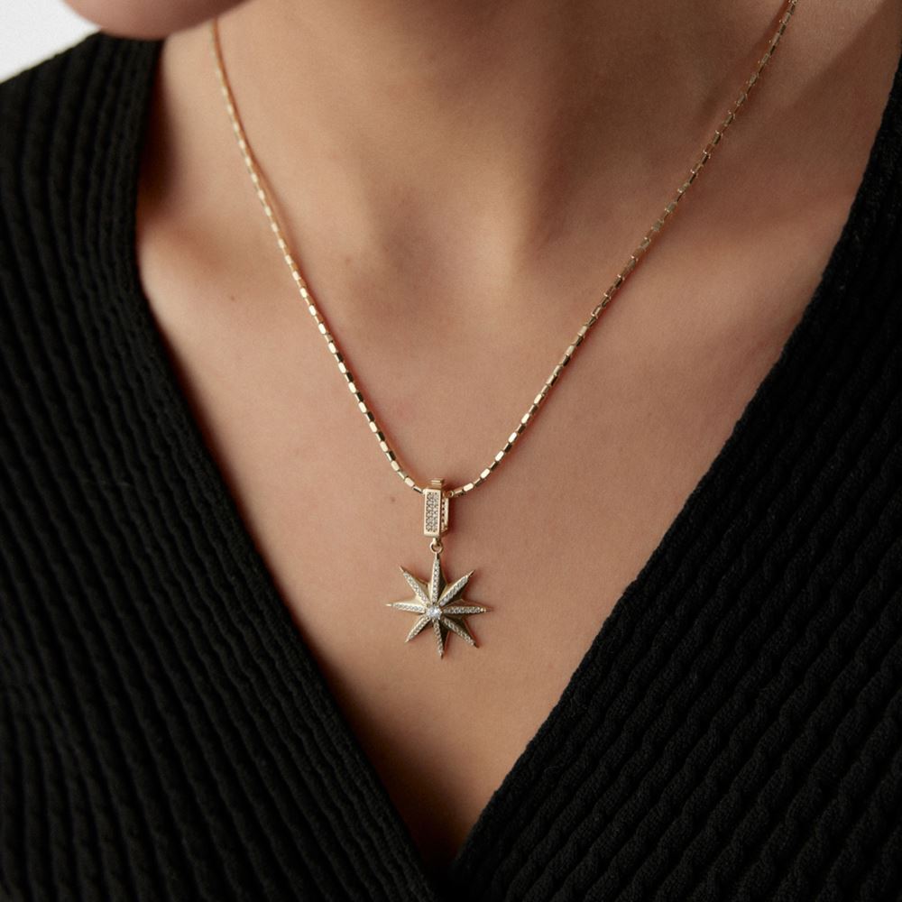 Yıldız Taşlı Kolye Ucu
