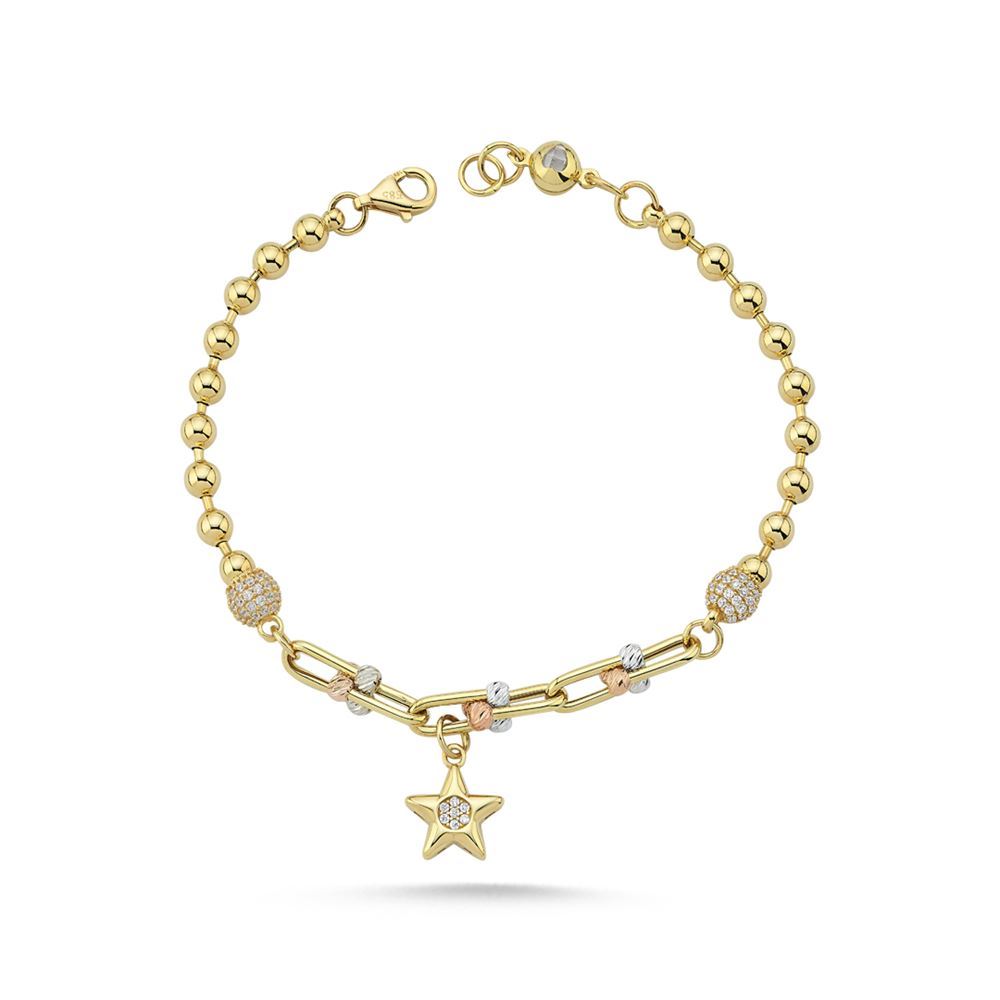 Yıldız Dorika Trend Zincir Topu Bileklik