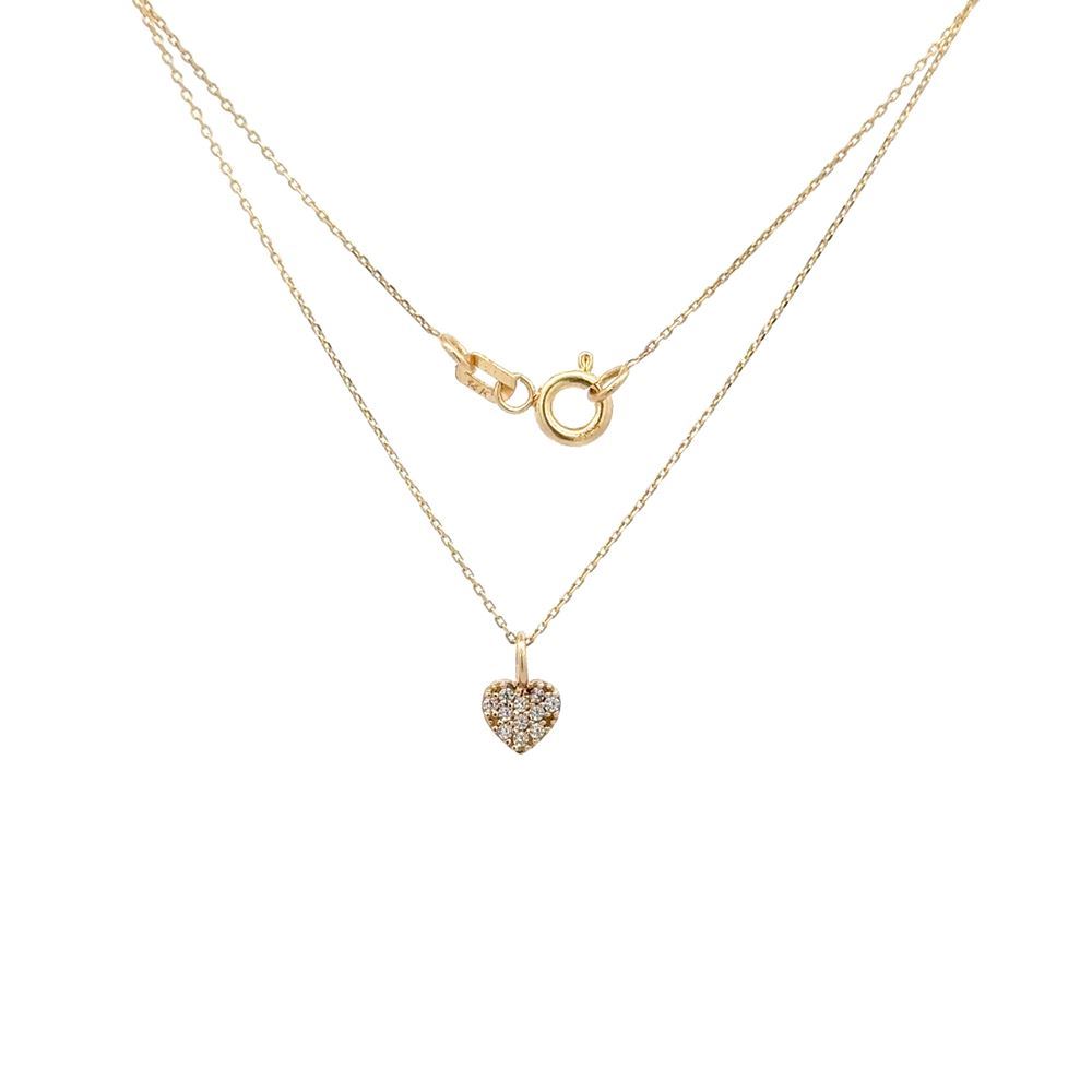 Kalp Taşlı Kolye
