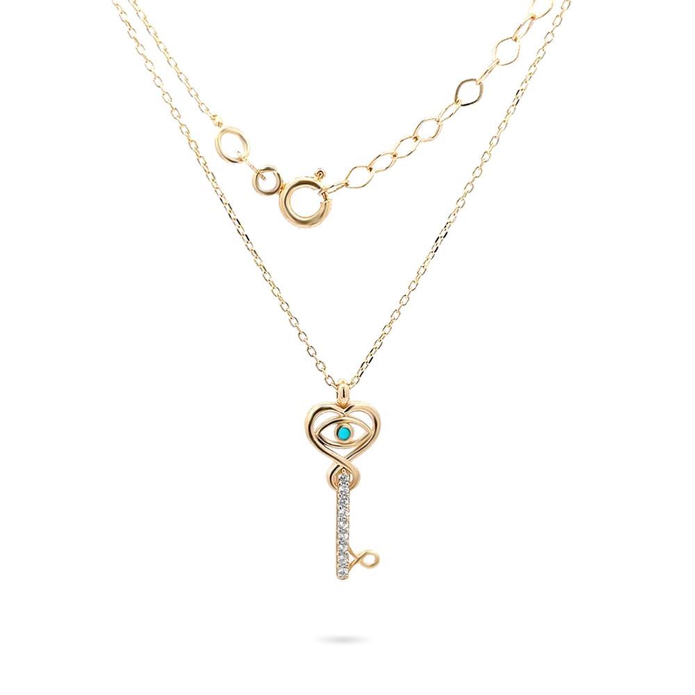 Anahtar Taşlı Kolye