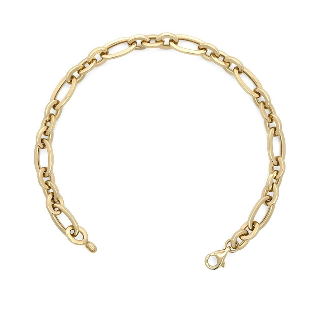 Ataç Oval Tasarım Altın Bileklik