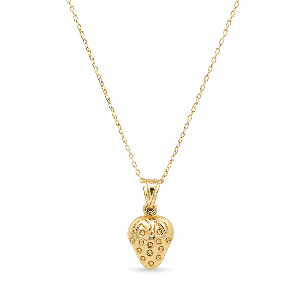 Çilek Tasarım Kolye(10 Mm* 9 Mm 5.5Mm)