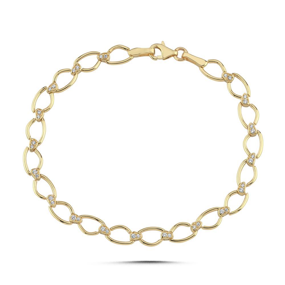 Damla Taş Tasarım Bileklik (18.5*0.5 Cm)