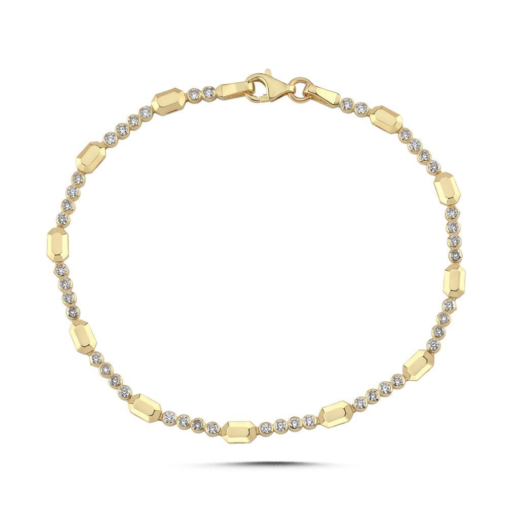 Renkli Taşlı Bileklik (19*0,30 Cm)