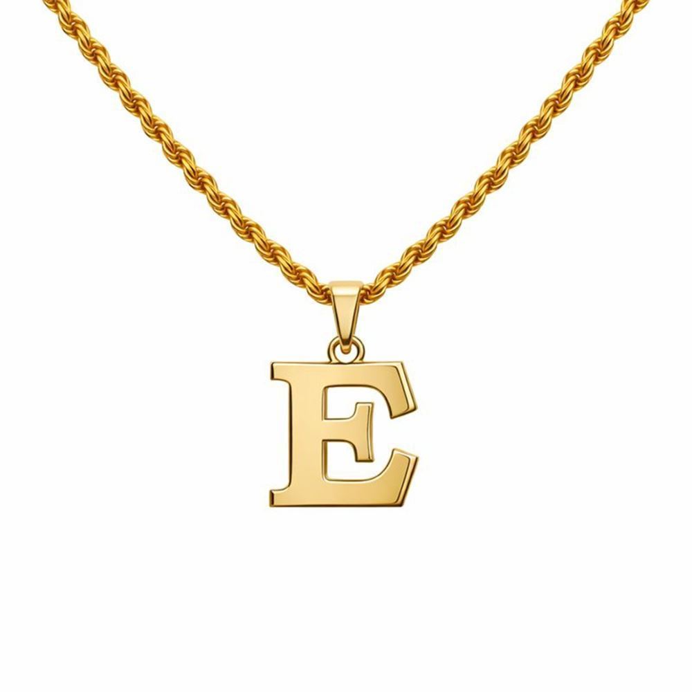 Sade Model Altın Harf Kolye Ucu – Günlük Kullanıma Uygun (1,20 × 1,2 cm – 0,10 mm)