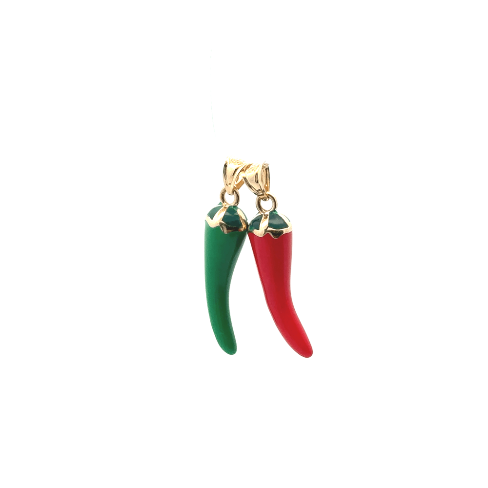 Kırmızı Biber Kolye Ucu(0,5*2.5 Cm)