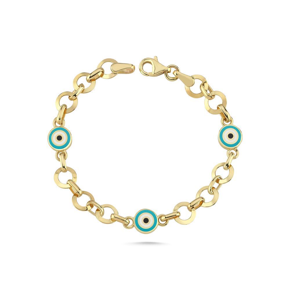 Üçlü Nazar Boncuklu Bileklik