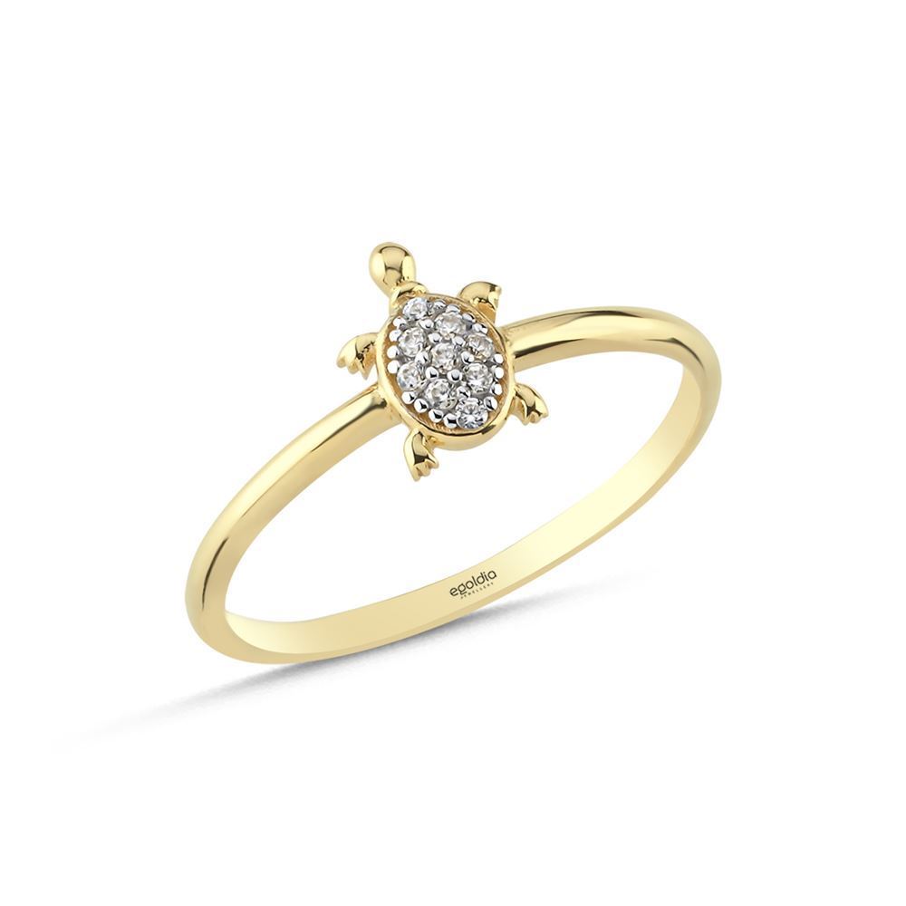 Kaplumbağa Taşlı Yüzük