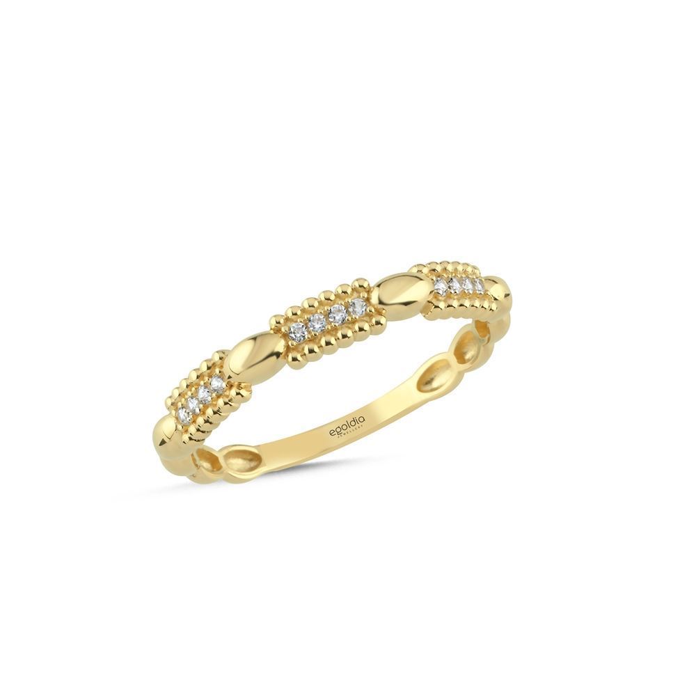 Dikdörtgen Tasarım Taşlı Yüzük