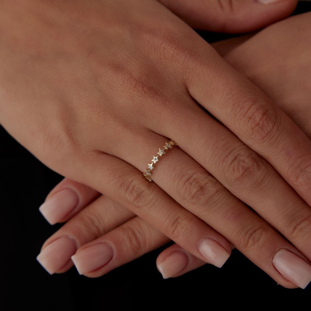 Yıldız Taşlı Yüzük