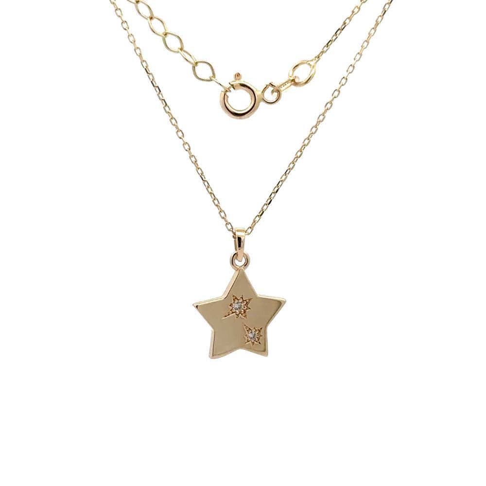 Yıldız Taşlı Tasarım Kolye