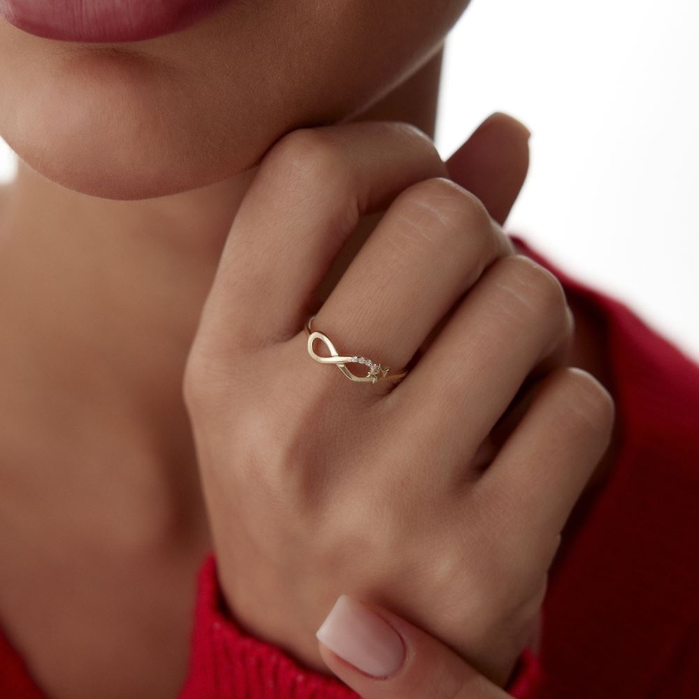 Sonsuz Taşlı Yüzük