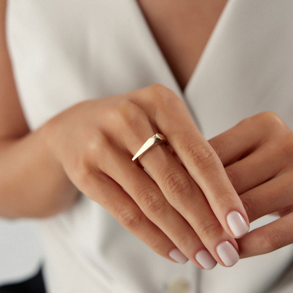 Köşeli Geometrik Yüzük