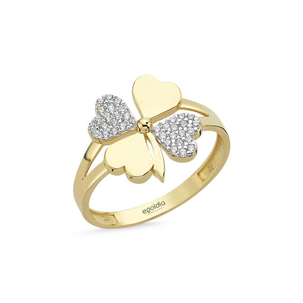 Yonca Taşlı Yüzük