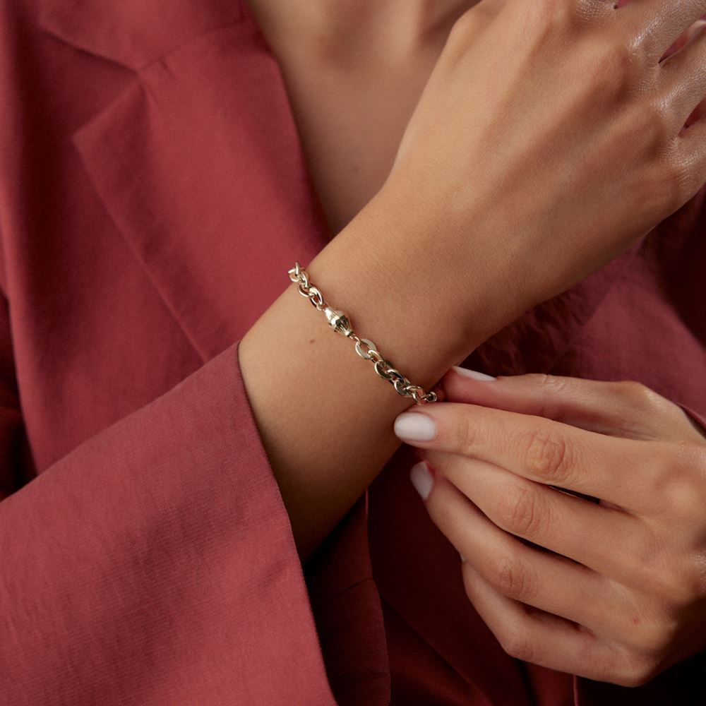 Silindir Kalemli Halka Zincir Bileklik