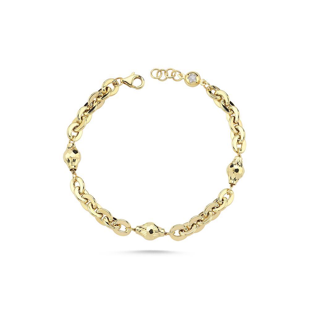 Silindir Kalemli Halka Zincir Bileklik