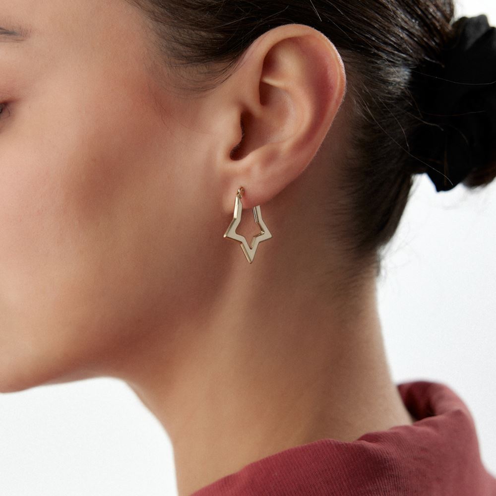 Yıldız Tasarım Sade Küpe