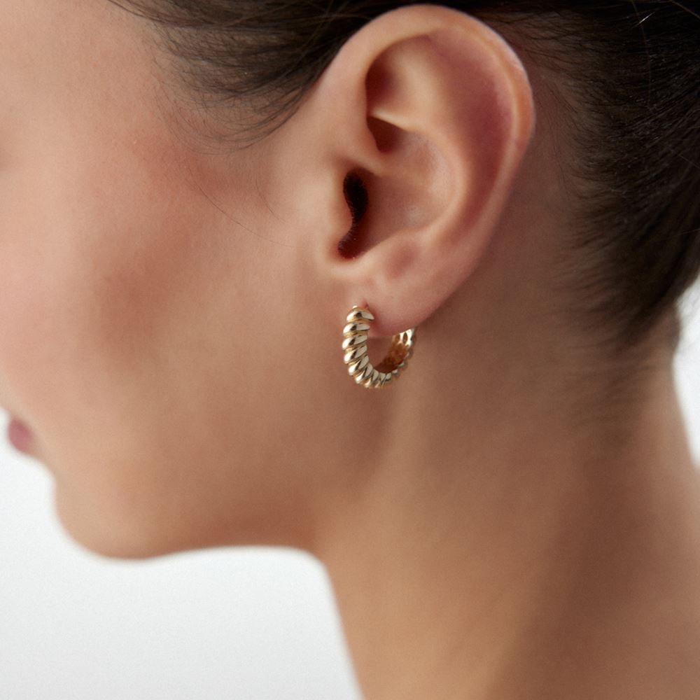 Burgulu Sade Halka Küpe