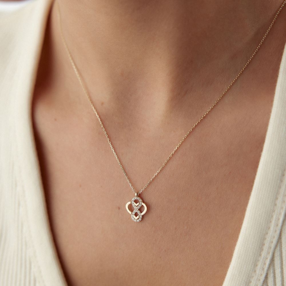 Kalp Ve Sonsuzluk Tasarım Kolye