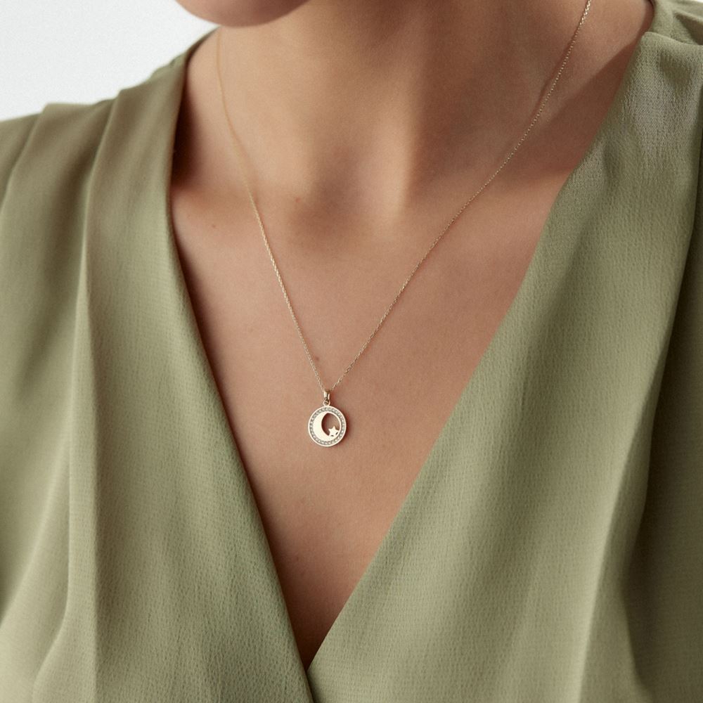 Hilal Yıldız Kolye