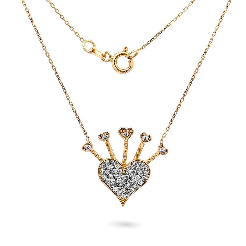 Kalpli Taşlı Kolye