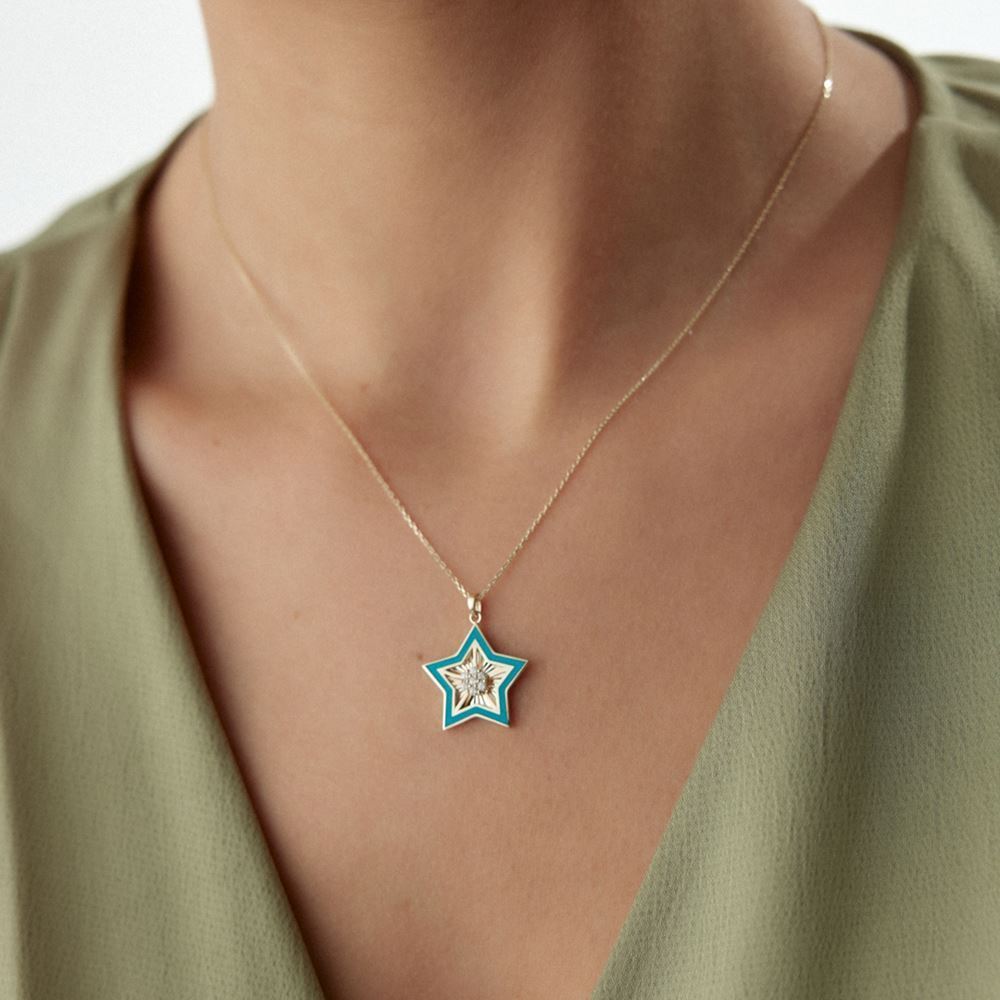 Yıldız Mineli Kolye