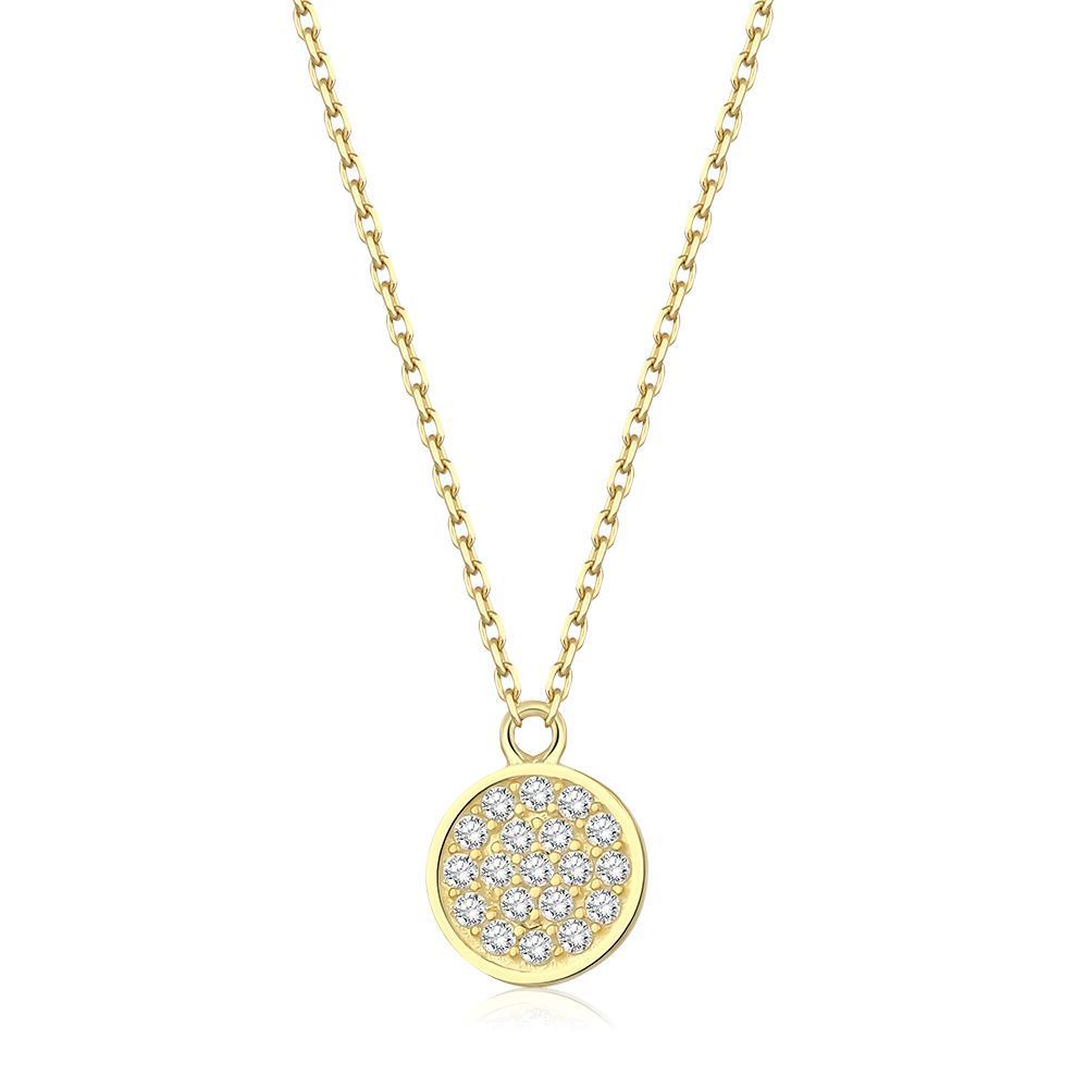 Yuvarlak Taşlı Zarif Kolye