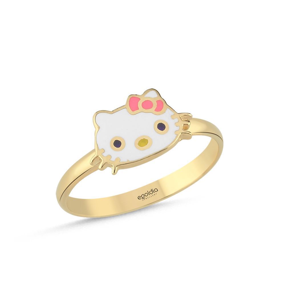 Kedi Tasarım Çocuk Yüzük