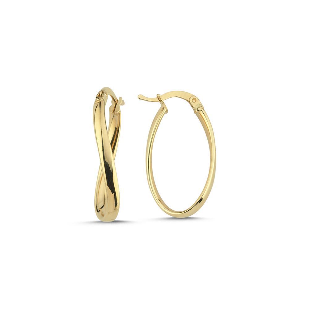 Halka Dalga Tasarım Küpe