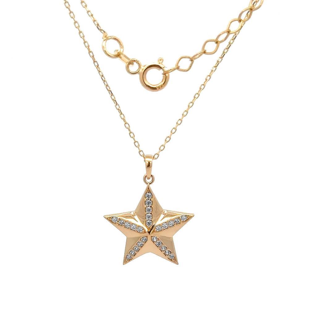 Deniz Yıldızı Taşlı Kolye
