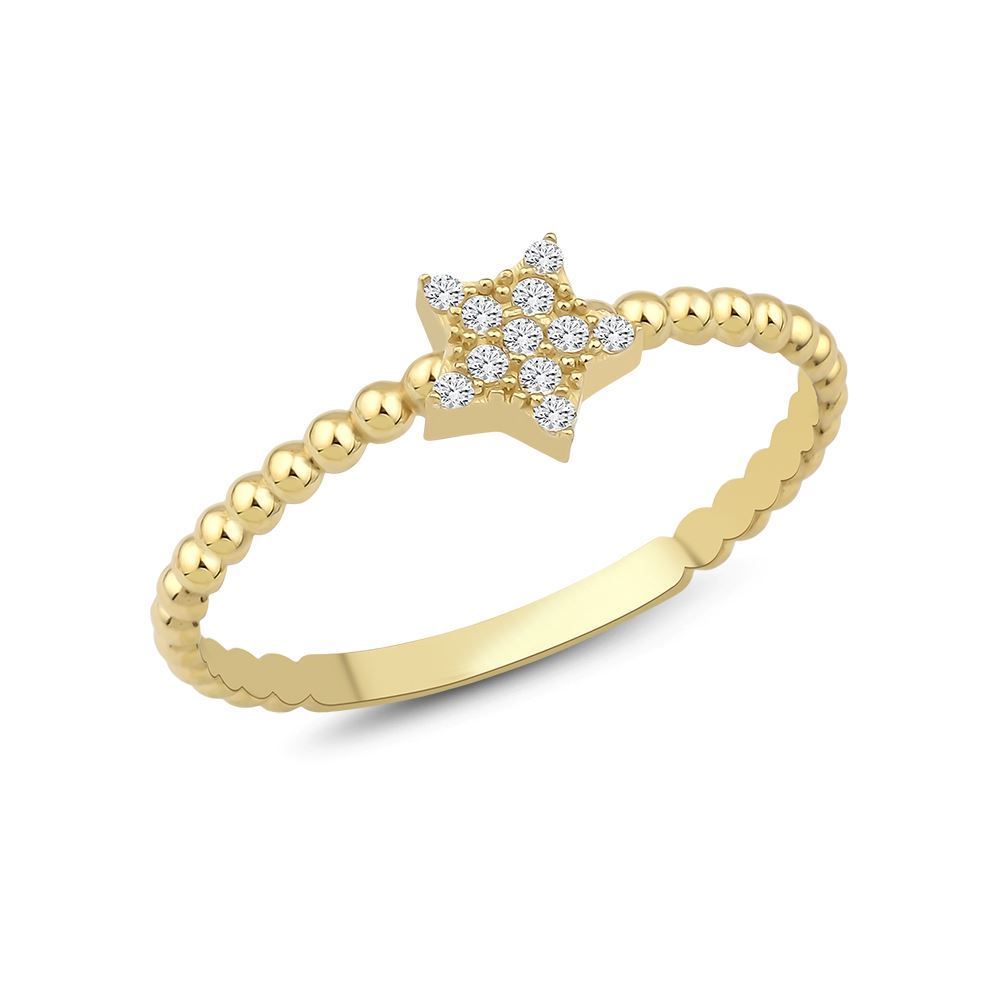 Dorika Yıldız Taşlı Yüzük